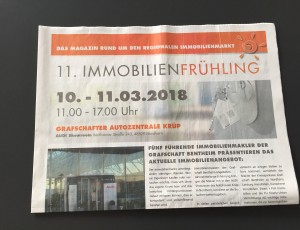 11. Immobilienfrühling – Das Magazin rund um den regionalen Immobilienmarkt